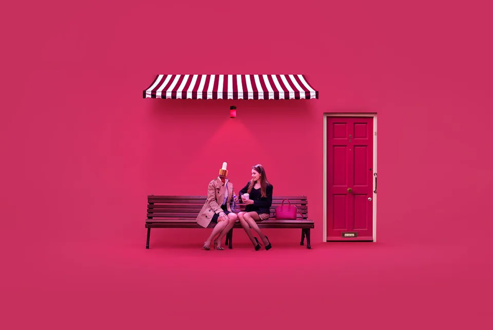 W-OIL 캠페인 — 거리의 벤치